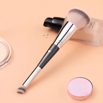 Obojstranný make-up TEOYALL, štetec na korektor pod oči, plochý, skosený kontúrovací, syntetické