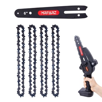 Mini lišta pre motorovú pílu 15,2 cm so 4 pílovými reťazami, rozstup LP 1/4 palca, rozstup 0,1 cm, 37
