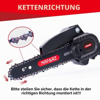 Mini lišta pre motorovú pílu 15,2 cm so 4 pílovými reťazami, rozstup LP 1/4 palca, rozstup 0,1 cm, 37