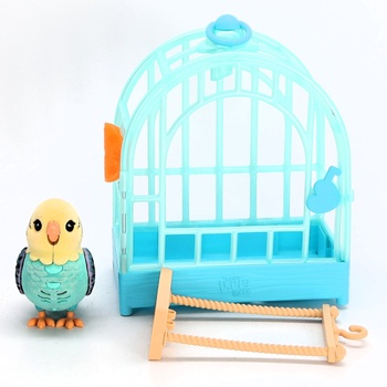 Little Live Pets Môj skutočný vták a klietka – nezávislý, interaktívny, realistický vták, viac ako 20