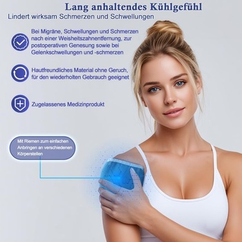 Súprava chladiacich podložiek – nový gélový chladiaci pás a štvorcová chladiaca podložka – opakovane
