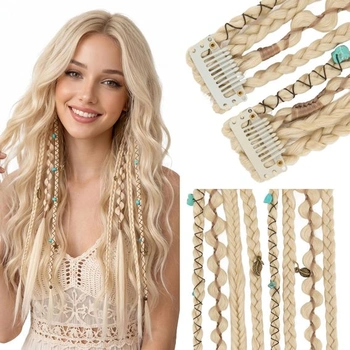 Elailite Clip-in predlžovacie príčesky Boho vrkôčiky…