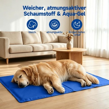 Chladivá podložka Real Relax pre mačky s chladiacim gélom šetrným k pokožke, chlpatá chladiaca