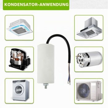 BOJACK 16uF 450V Kondenzátor pro běh motoru 38x75mm Startovací kondenzátor Startovací kondenzátor