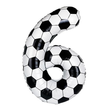 DazzJoy futbalové narodeninové dekorácie pre 6-ročných chlapcov, futbalový balónik pre 6-ročných chlapcov,