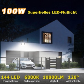 Vonkajší LED reflektor Psatfito G 100W, 2ks