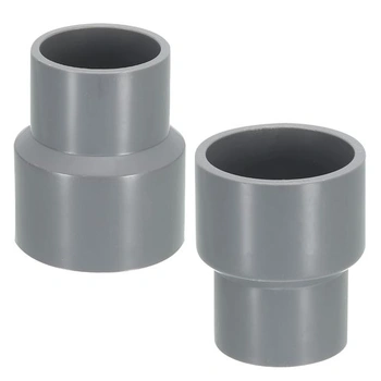 2 rovné PVC spojky potrubia, redukčná tvarovka 90×75 mm,…