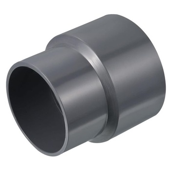 2 rovné PVC spojky potrubia, redukčná tvarovka 90×75 mm, redukčná spojka z PVC, spojovací konektor