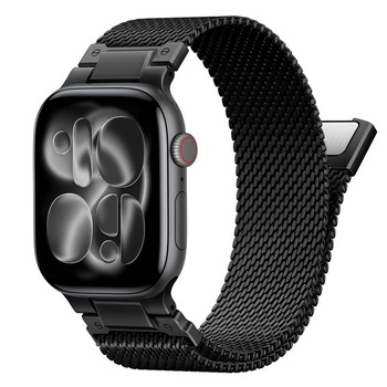 Remienok Milanese pre Apple Watch Series 12 11-1/SE iWatch Band pánsky, 01-čierny