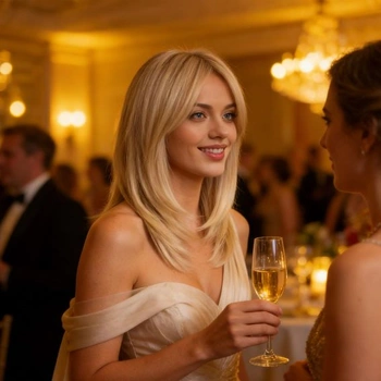 Blond paruky pro ženy, dlouhé rovné paruky, vrstvené syntetické paruky s ofinou, 20palcové tepelně