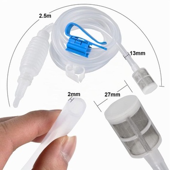 Silikonová sifonová trubice pro pivovar, délka 2,5 m, hadice pro stáčení vína se sifonem