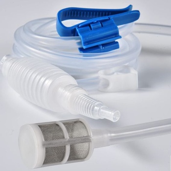 Silikonová sifonová trubice pro pivovar, délka 2,5 m, hadice pro stáčení vína se sifonem