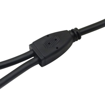 CERRXIAN 5,5/2,1MM 12V DC napájací distribučný kábel 1 samec-2 samica CCTV DC napájací distribučný