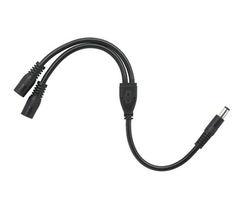CERRXIAN 5,5/2,1MM 12V DC napájací distribučný kábel 1 samec-2 samica CCTV DC napájací distribučný