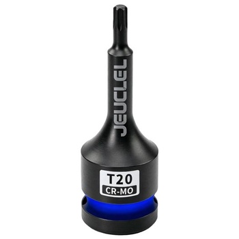 Bitový nástrčný kľúč Torx T20, upínacia veľkosť 1/2 palca, hviezdicový Torx, 6-hranný rázový bitový