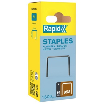 Sponky Rapid Tacker typ 958, 10 mm, 1600 ks. Jemné drôtené sponky 10 mm 1600 kusov | FSC
