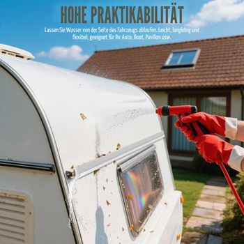 Okapní žlab pro karavan ve tvaru J, samolepicí okapní žlab pro karavany 5M, bílý, 5M