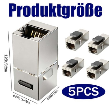 5 kusů spojek Cat7 RJ45 Keystone
