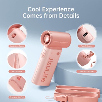 Ručný ventilátor JISULIFE turbo 3600mAh