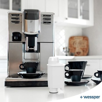 Vodný filter Wessper AQUAINTENSE+ do espresso kávovarov, náhrada za Saeco CA6702/00, Brita Intenza+,