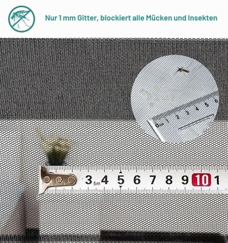 Magnetická sieť proti hmyzu na posuvné dvere a do obývacej izby 80 x 205 cm, vylepšená verzia,