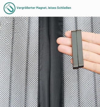 Magnetická sieť proti hmyzu na posuvné dvere a do obývacej izby 80 x 205 cm, vylepšená verzia,
