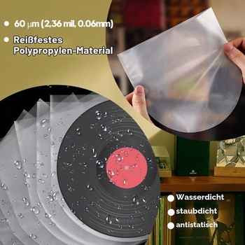 100 ks obalů na CD Plastové prázdné obaly na CD Ochranné obaly Plastové obaly Poloprůhledné vnitřní