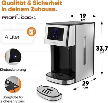 Dávkovač horúcej vody ProfiCook® nerezová oceľ