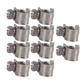Hadicová spona, Fydun 10 kusov nerezových mini svoriek na palivové potrubie 6mm-20mm hadicové spony