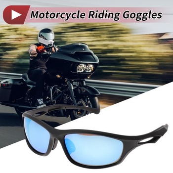 1 sada motocyklových okuliarov, neoslňujúce, triacetylcelulózové PC UV400 cyklistické slnečné okuliare,