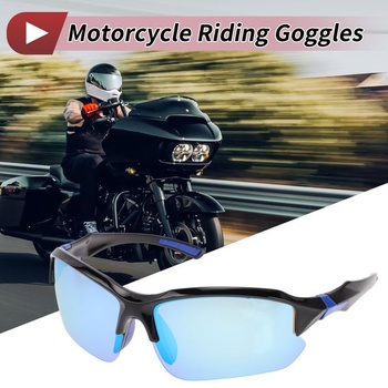 1 sada motocyklových okuliarov, neoslňujúce, triacetylcelulózové PC UV400 cyklistické slnečné okuliare,
