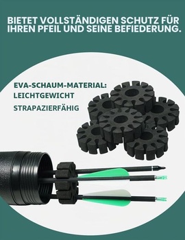 Prenosný stojan na šípy Longbowmaker pre 6 osôb, stojan na šípy z peny EVA, odolný okrúhly držiak na