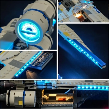 LED světlo pro Lego 75399 YEABRICKS LLK750
