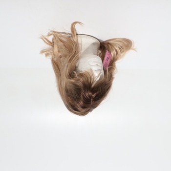 FESHFEN Ombré blond vrstvená parochňa s ofinou, 60 cm dlhá parochňa s ofinou pre ženy, syntetické