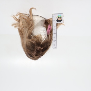 FESHFEN Ombré blond vrstvená parochňa s ofinou, 60 cm dlhá parochňa s ofinou pre ženy, syntetické