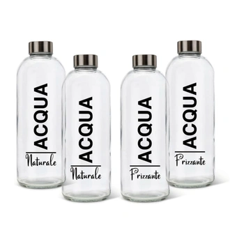 Súprava fliaš BrandPrint 1 liter, 4 ks