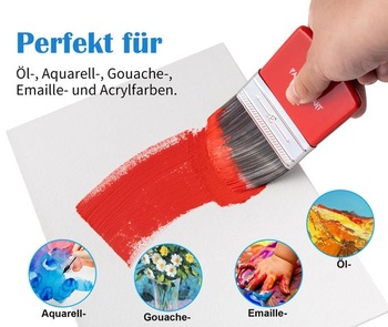 Sada štetcov COOZEE Filbert Paddle Brush Set, štetce s drevenou rukoväťou a štetinami na olejovej a