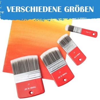 Sada štetcov COOZEE Filbert Paddle Brush Set, štetce s drevenou rukoväťou a štetinami na olejovej a