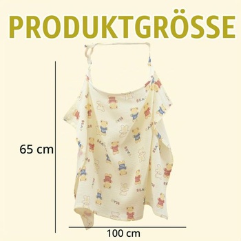 Kojící zástěra, zástěra/kryt na kojení pro maminku, chránič bradavek pro miminka, měkká 360°
