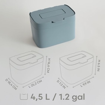 KAZAI. Kompostér „Elin“ | Kompostér o objemu 4,5 l s uhlíkovým filtrem | Odolný proti zápachu,