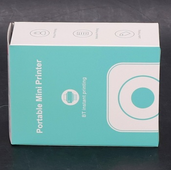 WANGCL USB dobíjecí termální tiskárna štítků, přenosná bezdrátová fototiskárna Bluetooth