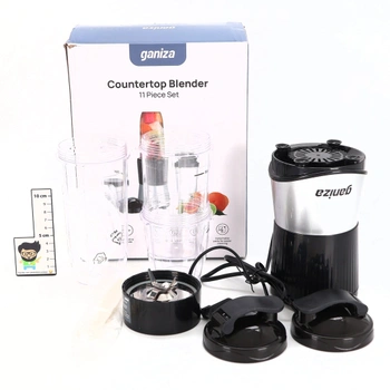 Ganiza Smoothie Maker, mini mixér 900 W, mixér s 25 000 ot./min, 3 tritanové kelímky na cesty (300