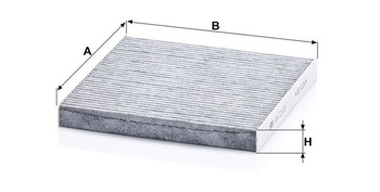 MANN-FILTER CUK 22 021 Kabínový vzduchový filter - Peľový filter s aktívnym uhlím - pre osobné