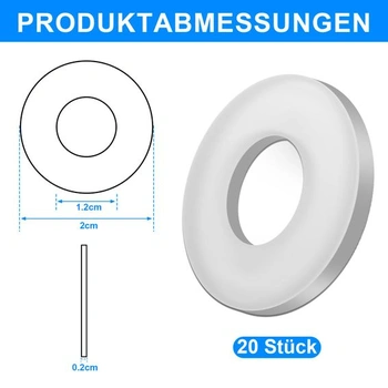 Podložky M12, 20 kusů, velké podložky 24 mm pro karoserii