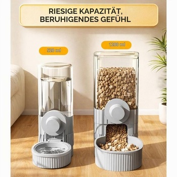 Automatický krmítko pre králiky, závesný dávkovač krmiva a vody, samospádom ovládaný pre králiky,