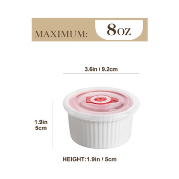 Formičky na súffle MALACASA Ø 9 cm 240 ml