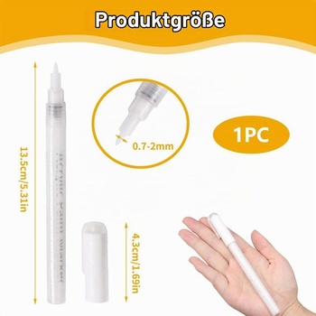 Pero na bělení nehtů French Nails – Bílé pero na lak na nehty pro kreativní zdobení nehtů, sady