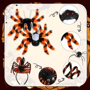 Pavúčí kostým pre dievčatá, tylová sukňa, pavúčí batoh, pavúčia čelenka, halloweensky kostým, detské