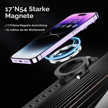 Magnetický držiak telefónu EEEKit pre kočíky, 180 ° nastaviteľný držiak telefónu pre fitness,