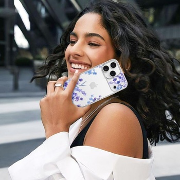 Elegantní květinový kryt na telefon kompatibilní s iPhone 17 Pro 6,3 palce 5G 2025, ultratenký
